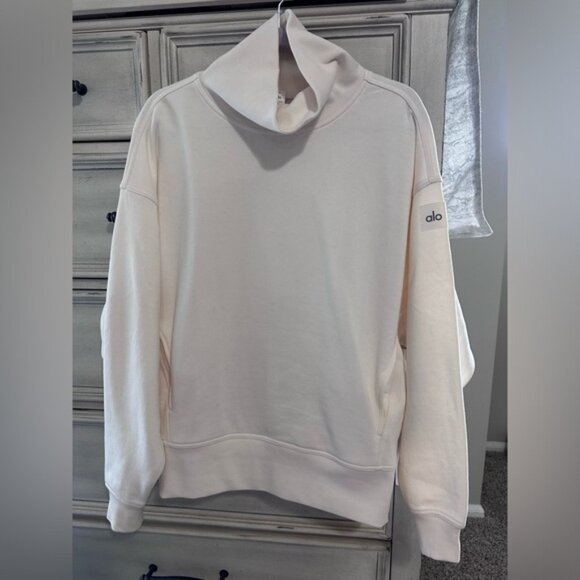 Alo Yoga All Hazy Mock Neck Pullover - Picture 1 of 11